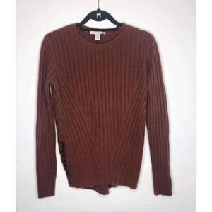 autum Cashmere Long Sleeve Sweater Sheepskin Size M